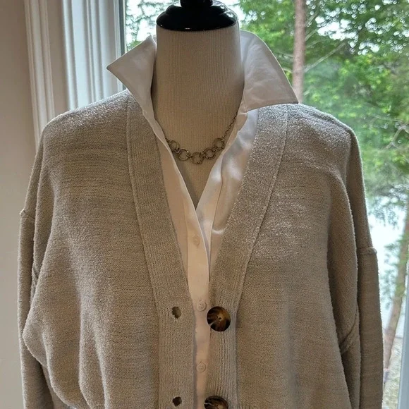 Rose & Crown Cropped V- neck Cardigan from Anthropologie, NWOT - Picture 4 of 11